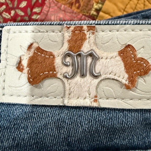 Miss me Chloe boot cut Jean with real cow hair inlay 30/34 - Picture 11 of 11